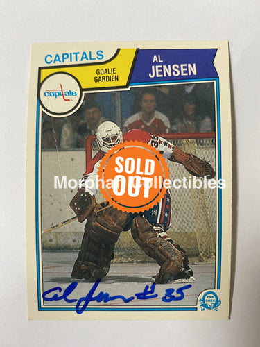 Al Jensen Signed 1983-84 Opc Rookie Card