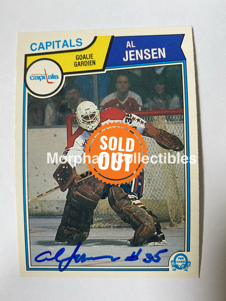 Al Jensen - Signed Card 1983-84 Opc Rookie