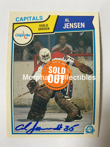 Al Jensen - Signed Card 1983-84 Opc Rookie