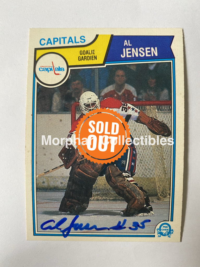 Al Jensen - Signed Card 1983-84 Opc Rookie