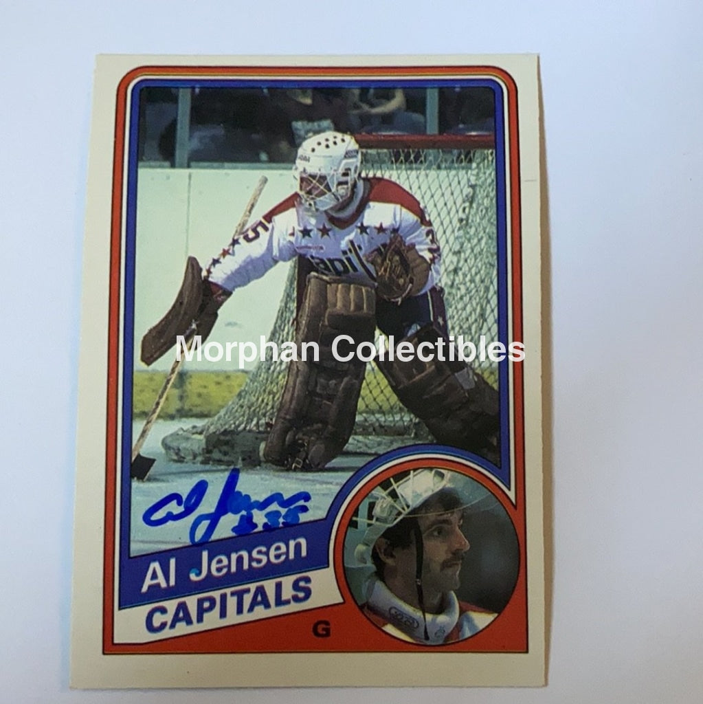 Al Jensen - Autographed Card 1984-85 Opc