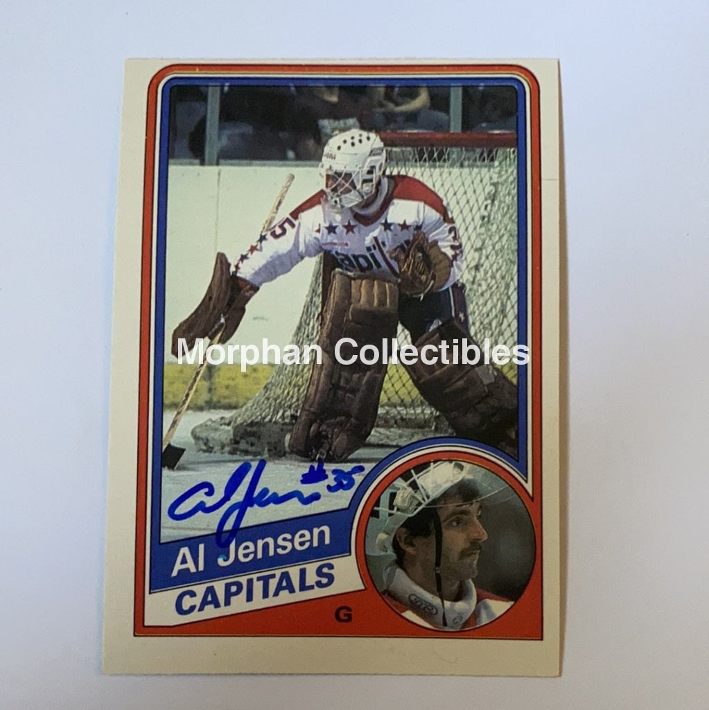 Al Jensen - Autographed Card 1984-85 Opc