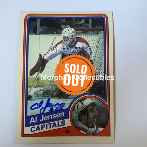 Al Jensen - Autographed Card 1984-85 Opc