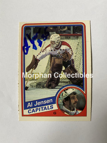 Al Jensen Signed 1984-85 Opc Card