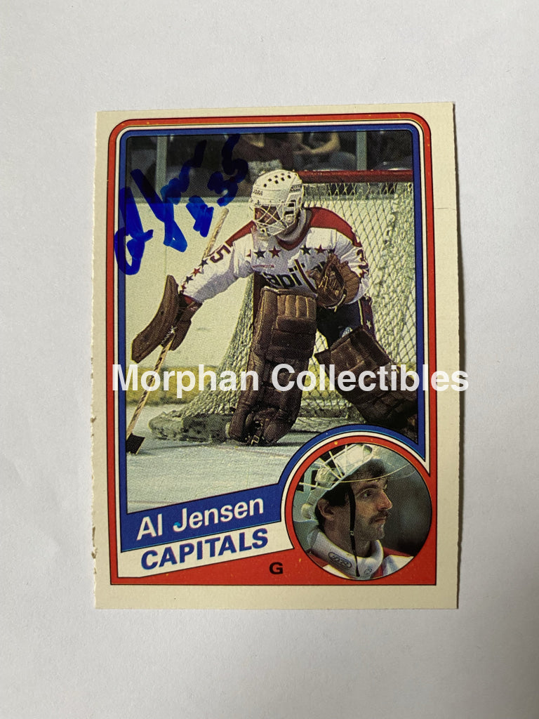 Al Jensen Signed 1984-85 Opc Card