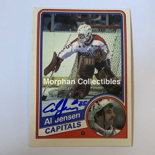 Al Jensen - Autographed Card 1984-85 Opc