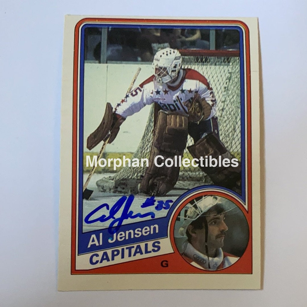Al Jensen - Autographed Card 1984-85 Opc