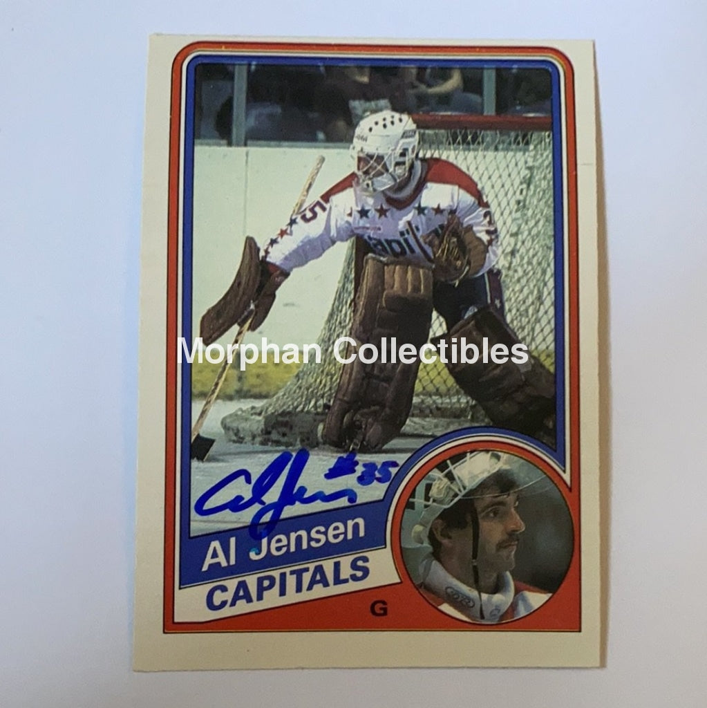 Al Jensen - Autographed Card 1984-85 Opc