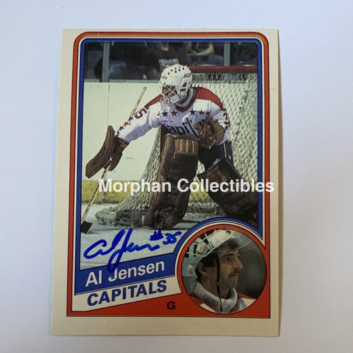 Al Jensen - Autographed Card 1984-85 Opc