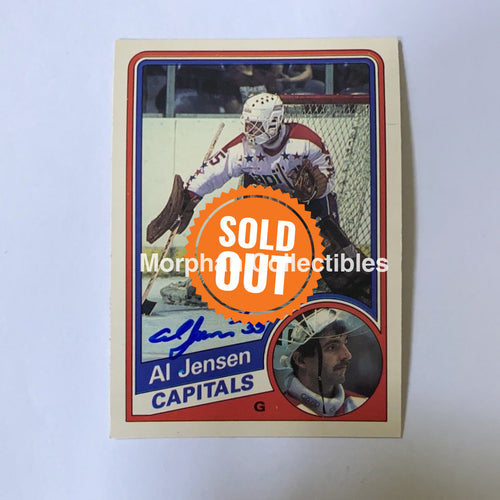 Al Jensen - Autographed Card 1984-85 Opc