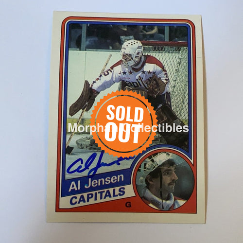 Al Jensen - Autographed Card 1984-85 Opc