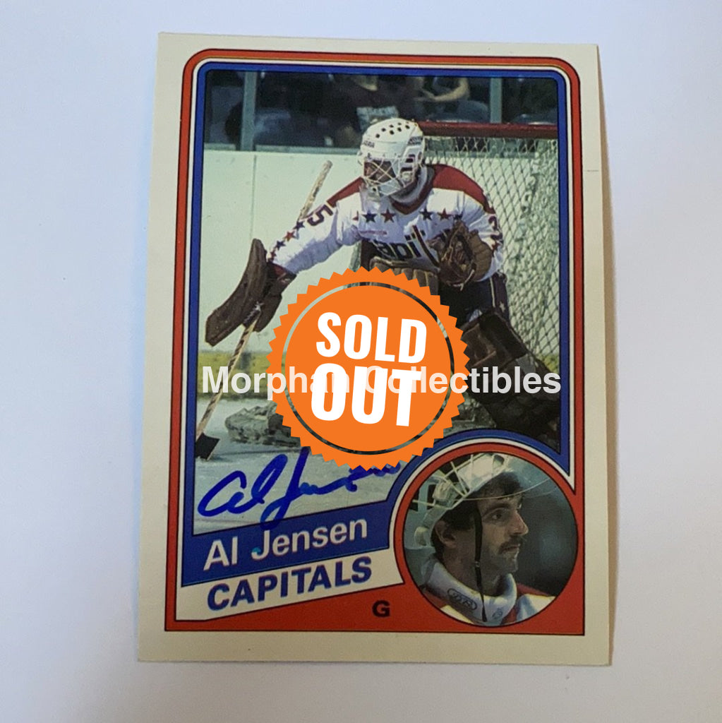 Al Jensen - Autographed Card 1984-85 Opc