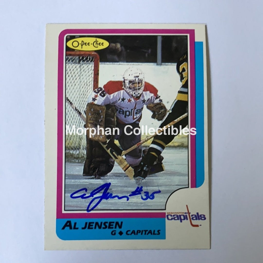 Al Jensen - Autographed Card 1986-87 Opc