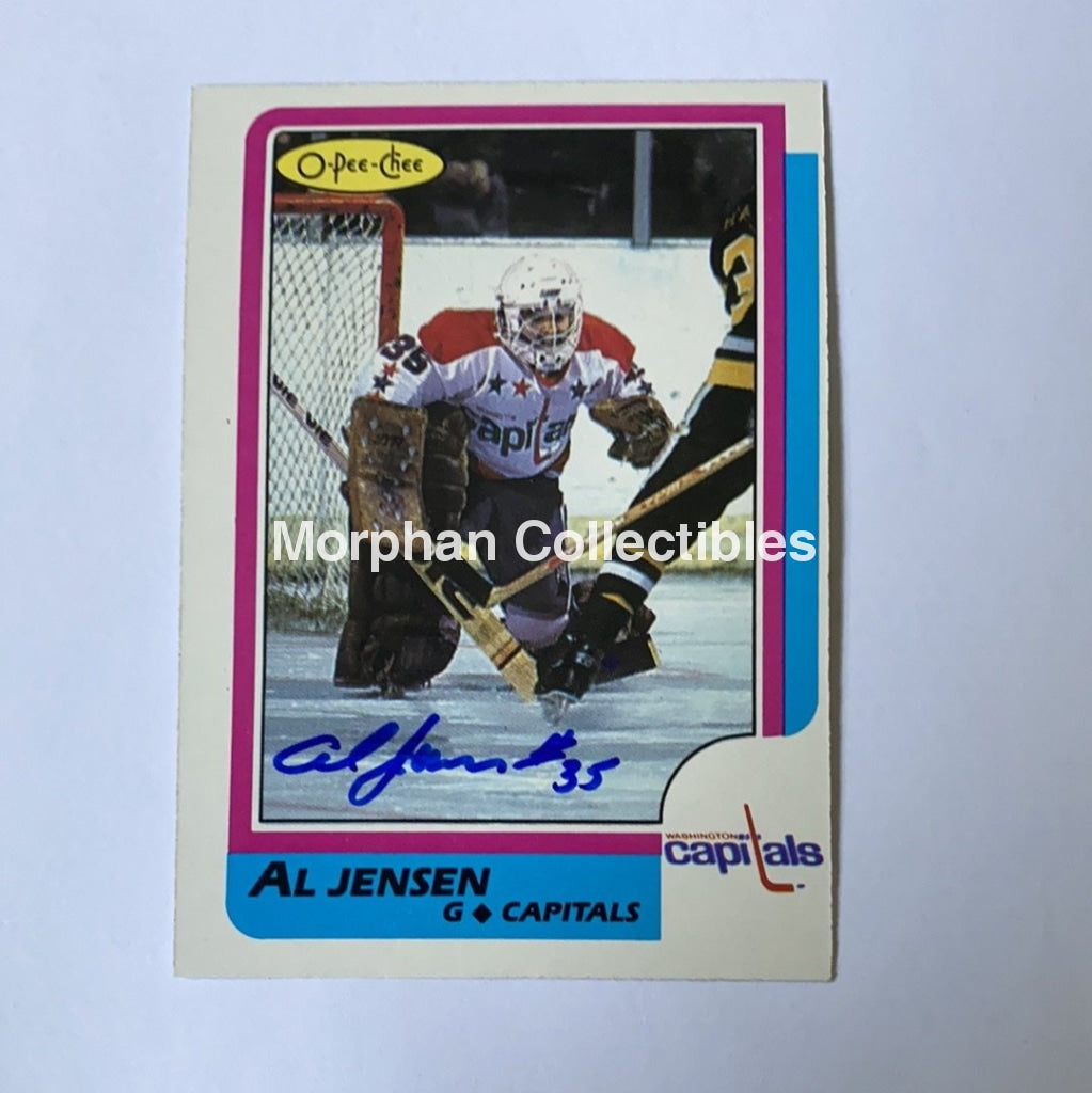 Al Jensen - Autographed Card 1986-87 Opc