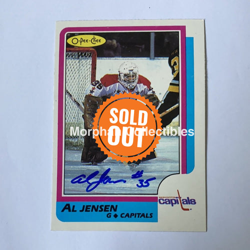 Al Jensen - Autographed Card 1986-87 Opc