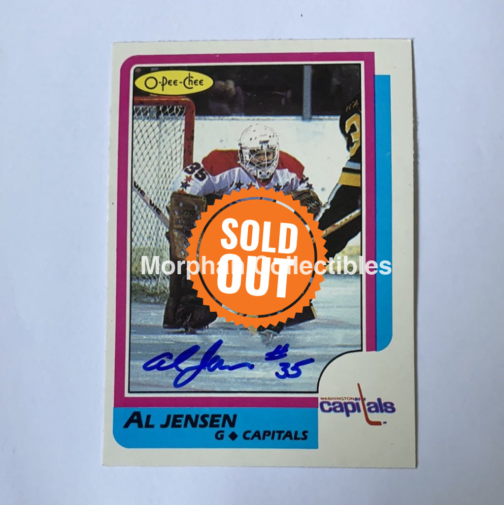 Al Jensen - Autographed Card 1986-87 Opc