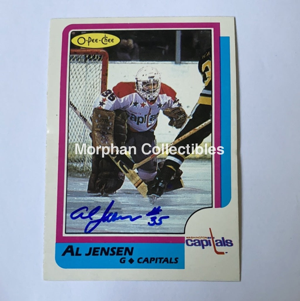 Al Jensen - Autographed Card 1986-87 Opc