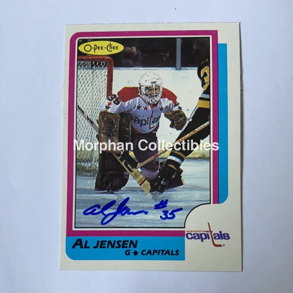 Al Jensen - Autographed Card 1986-87 Opc