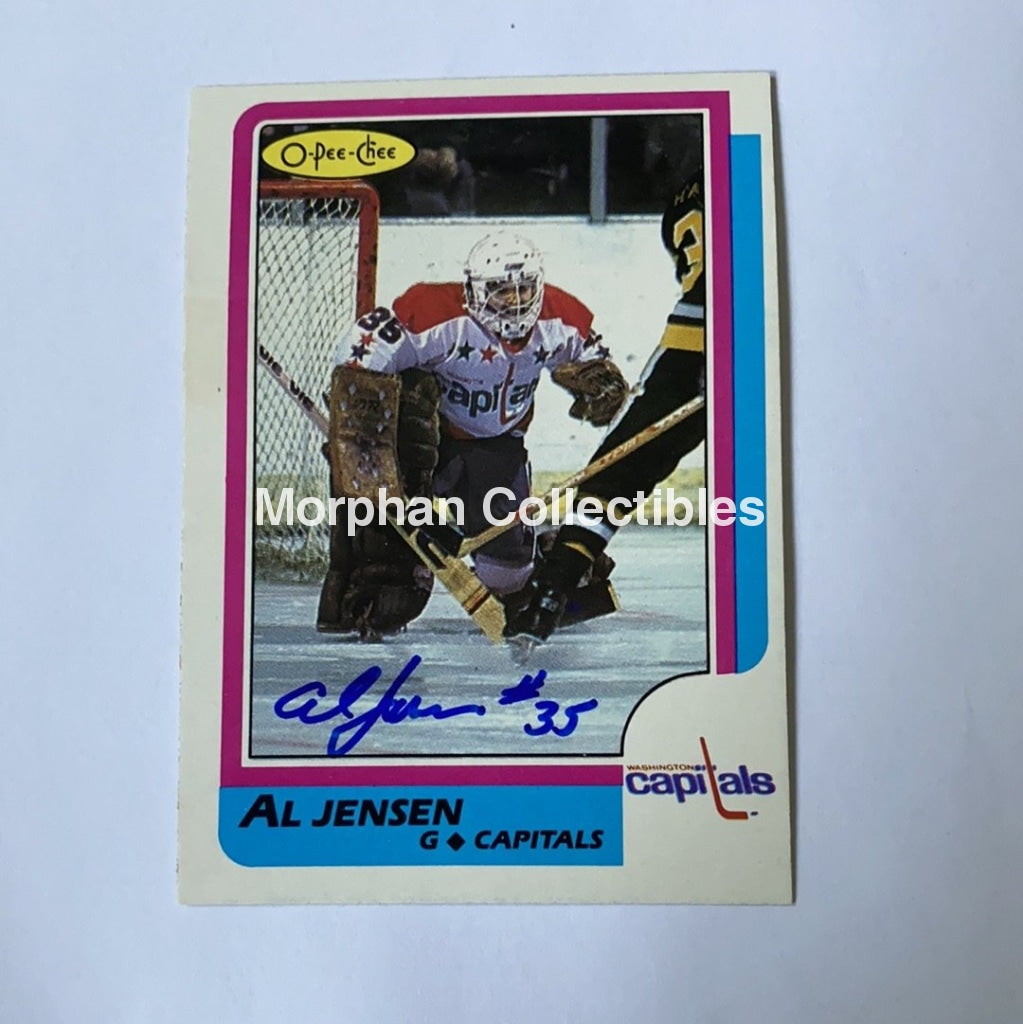 Al Jensen - Autographed Card 1986-87 Opc