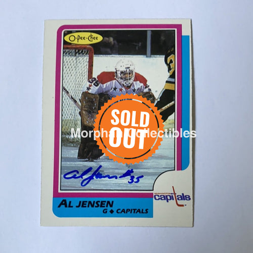 Al Jensen - Autographed Card 1986-87 Opc