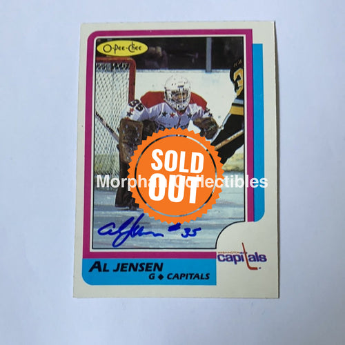 Al Jensen - Autographed Card 1986-87 Opc