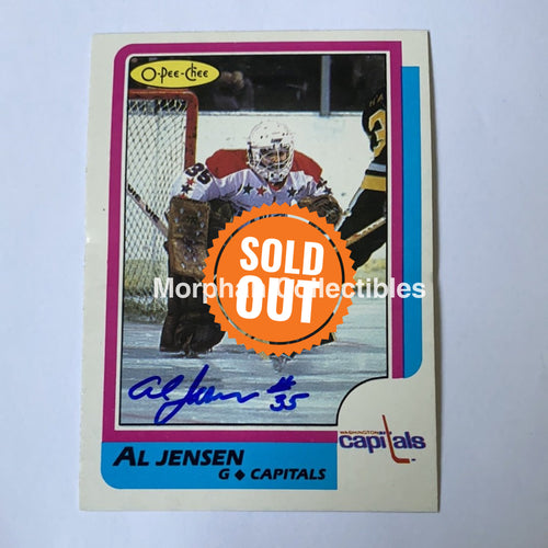 Al Jensen - Autographed Card 1986-87 Opc