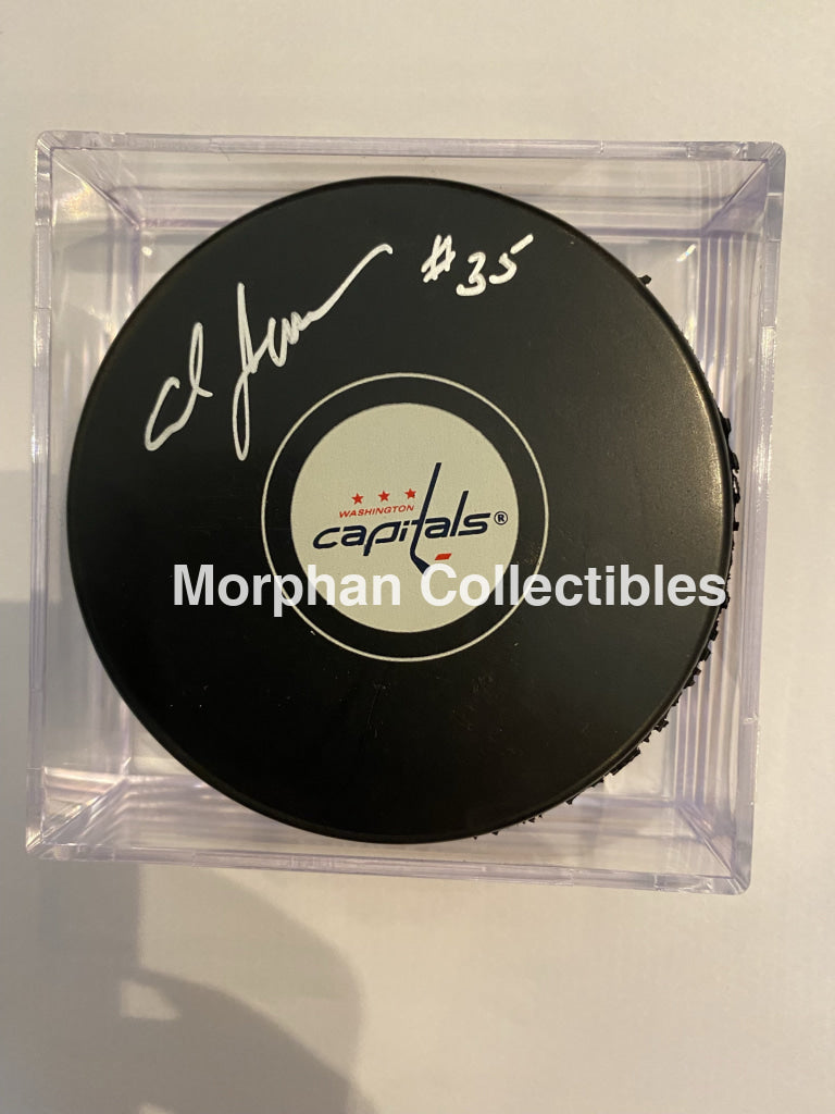 Al Jensen - Autographed Puck Washington Capitals