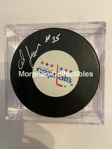 Al Jensen - Autographed Puck Washington Capitals