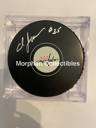 Al Jensen - Autographed Puck Washington Capitals