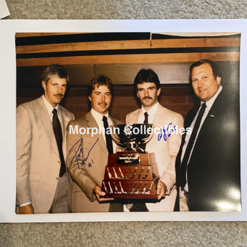 Al Jensen/pat Riggin- Autographed 8X10 Photo - Jennings