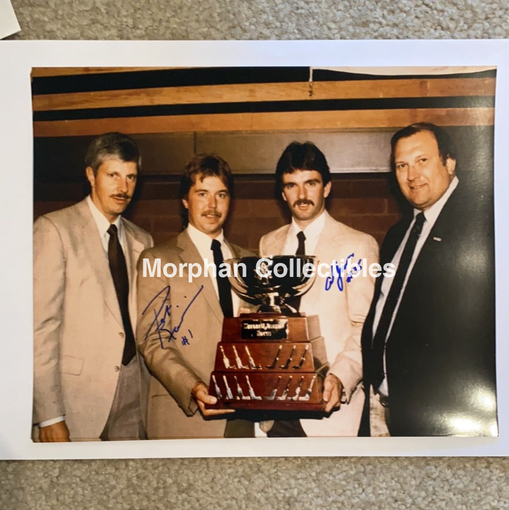 Al Jensen/pat Riggin- Autographed 8X10 Photo - Jennings