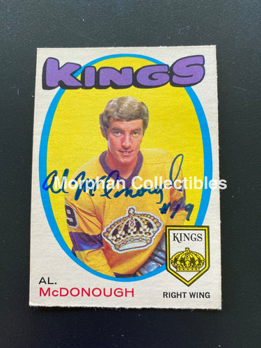 Al Mcdonough - Autographed Card 1971-72 Opc