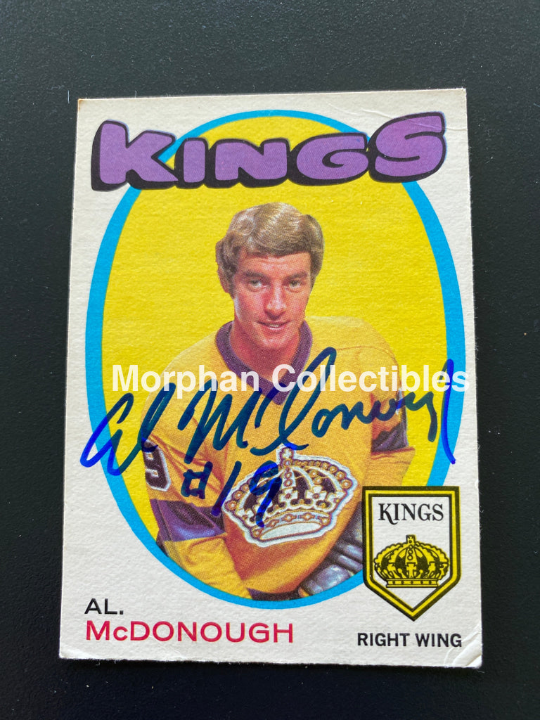 Al Mcdonough - Autographed Card 1971-72 Opc