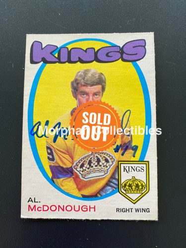 Al Mcdonough - Autographed Card 1971-72 Opc