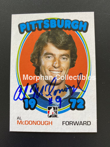 Al Mcdonough - Autographed Card 1972 In The Game