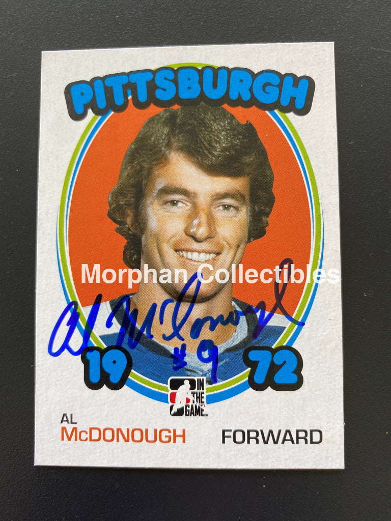 Al Mcdonough - Autographed Card 1972 In The Game
