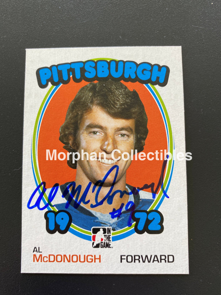 Al Mcdonough - Autographed Card 1972 In The Game