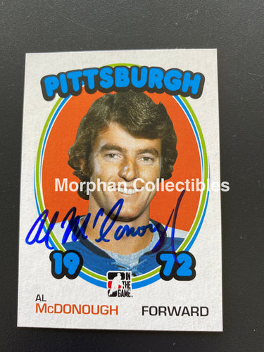 Al Mcdonough - Autographed Card 1972 In The Game