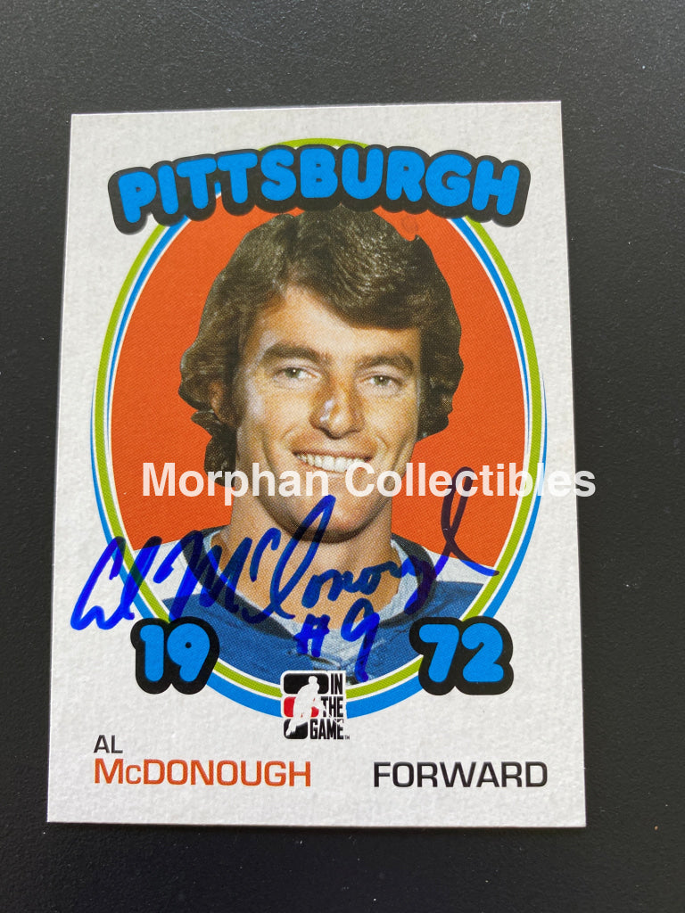 Al Mcdonough - Autographed Card 1972 In The Game