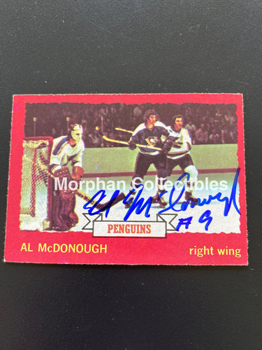 Al Mcdonough - Autographed Card 1973-74 Topps