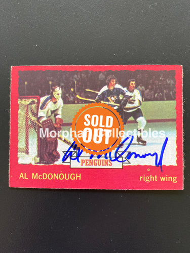 Al Mcdonough - Autographed Card 1973-74 Topps