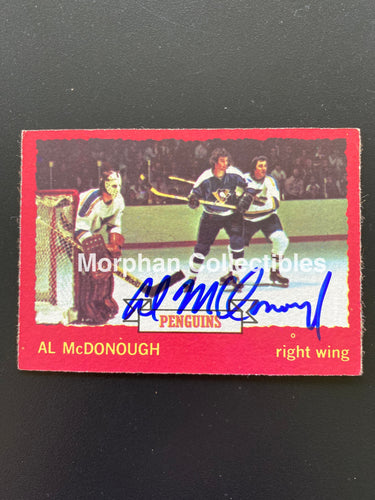 Al Mcdonough - Autographed Card 1973-74 Topps