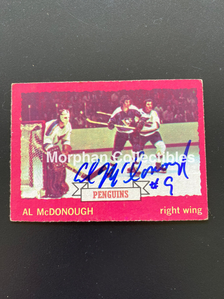 Al Mcdonough - Autographed Card 1973-74 Topps