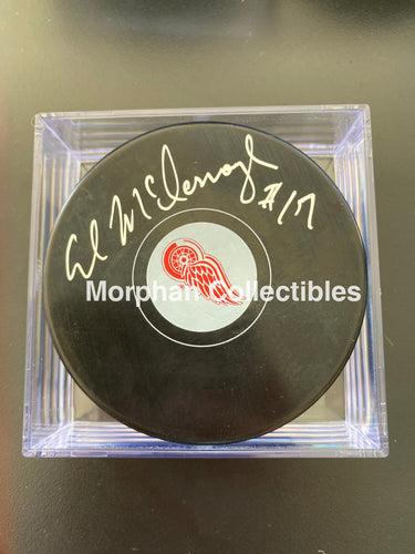 Al Mcdonough- Autographed Detroit Redwings Puck