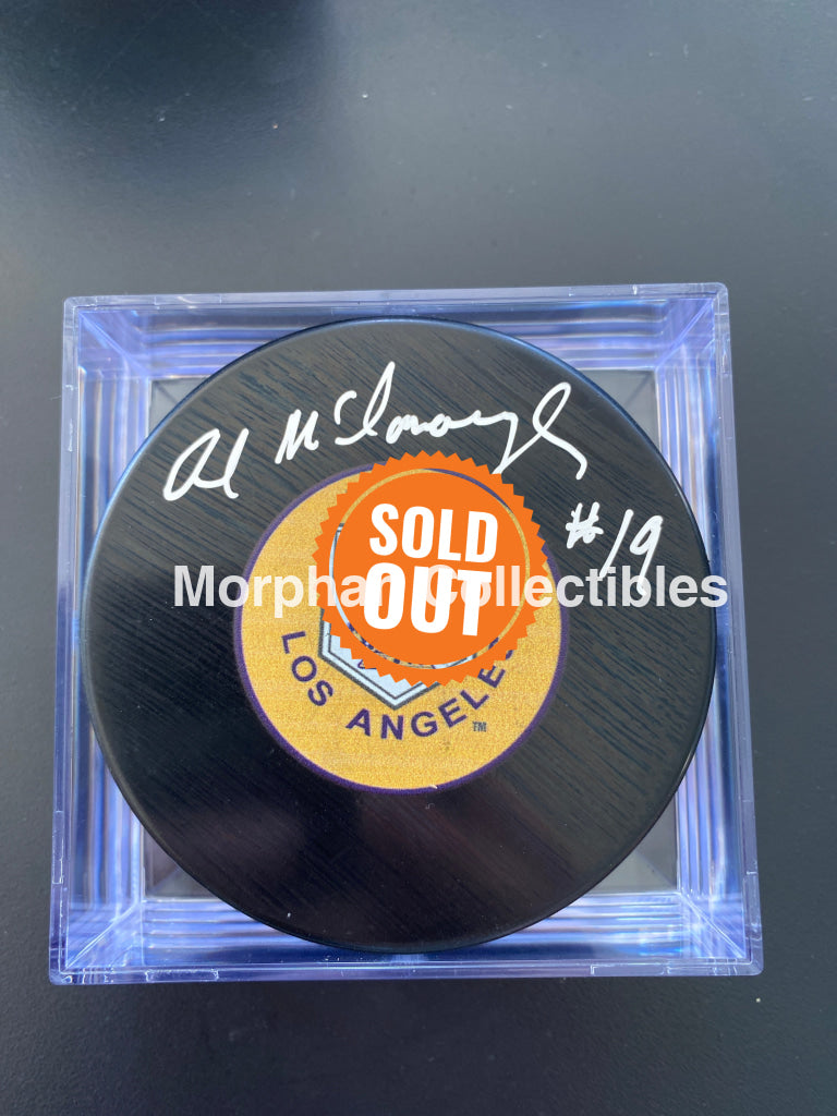 Al Mcdonough- Autographed Los Angelos Kings Puck