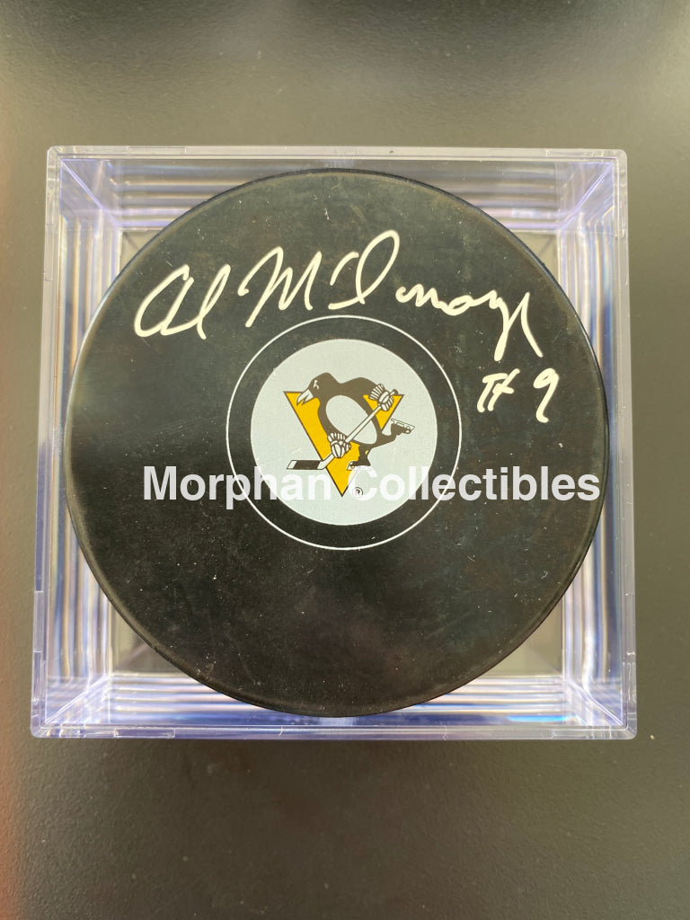 Al Mcdonough- Autographed Pittsburg Penguins Puck