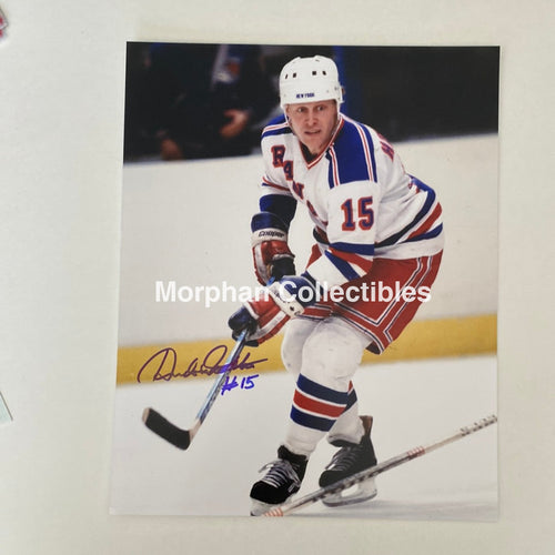 Anders Hedberg - Autographed 8X10 Photo New York Rangers