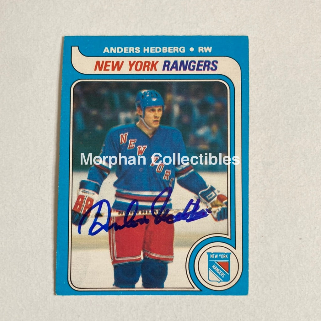 Anders Hedberg - Autographed Card Opc 1979-80