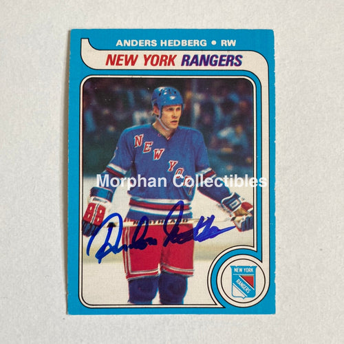 Anders Hedberg - Autographed Card Opc 1979-80