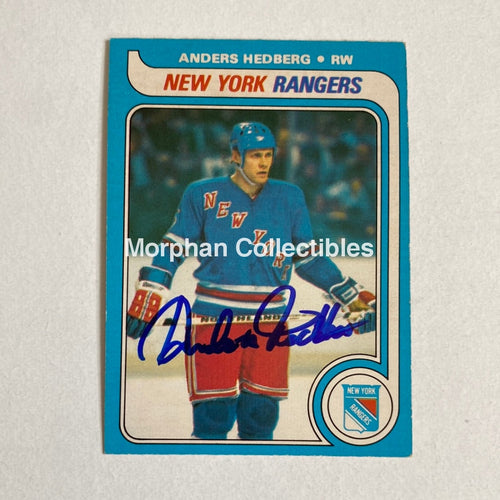 Anders Hedberg - Autographed Card Opc 1979-80